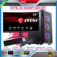 Complete Assembly Computer I5-12400F [GEN12] I MONITOR Curved 24" 144HZ [SKU0095] RAM 16GB Graphics 