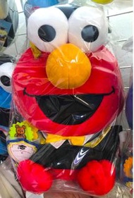 全新正版 芝麻街 Elmo cookie Moster 畢業公仔