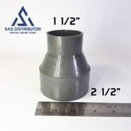 Vlok Sok 2 1/2 x 1 1/2" inch PVC Plok Sok 2.5 x 1.5 in SPL Reducer Sock 2 1/2 x 1 1/2" Drop/