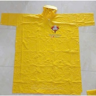 Jumpo yellow plastic raincoat