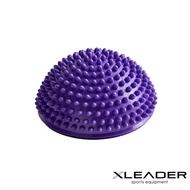 【Leader X】小型波速球/瑜珈球/小地雷足底按摩/半圓球/平衡球(三色任選)/ 紫色