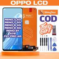 ShineStar ORIGINAL LCD Display for OPPO reno 7/ reno 8/ reno 8T/ A78/ F21 PRO 4G Glass Touch Screen 