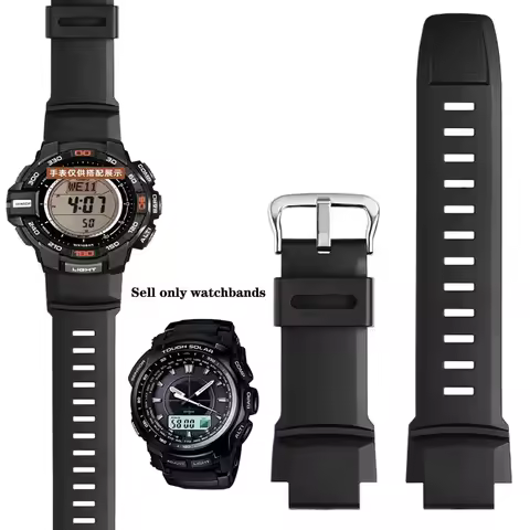 Silicone Watch Band 18mm for Casio G-shock Watchband Protrek PRG-500 510 550 280 250 PRG-260 270 500