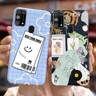 เคส M31 Samsung Galaxy มีสไตล์ฝาปิดซิลิโคนนิ่มเคสโทรศัพท์สำหรับ Samsung M31 M 31เคสด้าน6.4