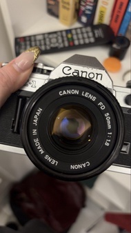 Canon AE-1 35mm Film Camera with Canon FD 50mm f/1.8 Lens