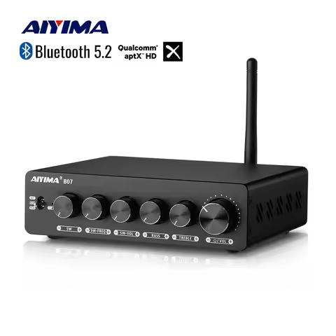 AIYIMA B07 TPA3255 Home Amplifier Bluetooth 2.1 Channel Power 300Wx2 +300W For Audio Speaker Passive