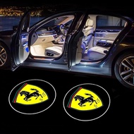 2pcs New Car Door Ferrari Logo Led Welcome Night Light Wireless Projection Laser Lamp For Ferrari SP