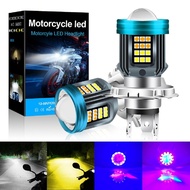 <BTQN> Motorcycle LED Headlights H4 LED Light BA20D Led Headlamp Flashing Signal Lamp