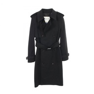 【二手】Burberry黑色羊絨風衣，男士，全新未使用