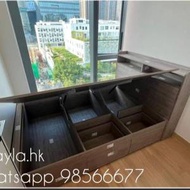 超高質素👍 床頭柜+櫃桶+油壓床 (自選訂做)