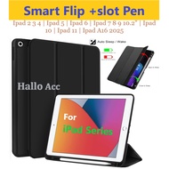 Flip Cover Ipad 7 Smart Case Ipad 9 Casing Ipad 2 3 4 5 6 7 8 9 10 11 / Ipad A16 2025 Standing Auto 