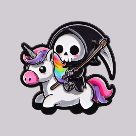 Skeleton Enamel Pin Rainbow Brooch Pines Lapel Pins Badge on Backpack Clothing Accessories Halloween