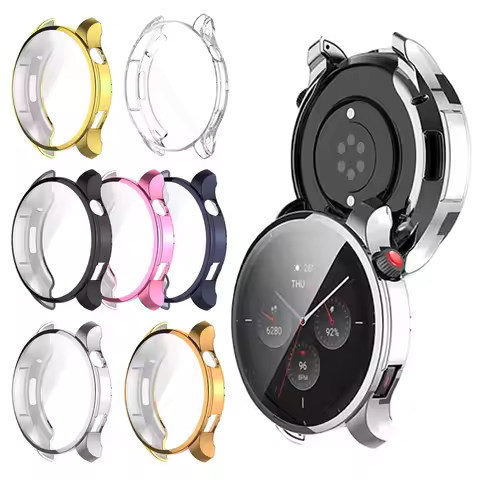 Cover Case For Amazfit GTR 4 Full Coverage Cases Screen Protector TPU Soft Shell For Huami Amazfit G