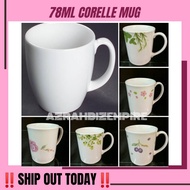 【Malaysia Ready Stock】☜❉HOT (78ML) CORELLE PORCELAIN MUG / SET GELAS KACA CORELLE / CORELLE MUG SET