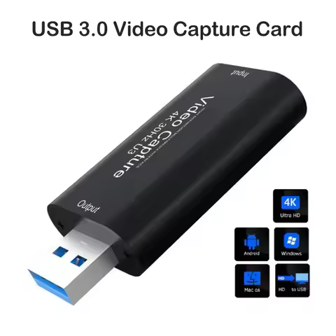 4K HDMI-compatible Video Capture Card USB 3.0 USB2.0 Grabber Recorder for PS4 Game DVD Camcorder Cam
