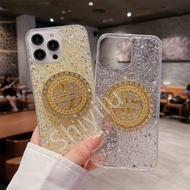 For Huawei P30 P40 Honor X9A X9B X7 Nova 6SE 7SE 3i 4E 5T Y70 Plus Case Gold Sequins Glitter Rotation Jewelled Dollar Epoxy TPU Back Cover