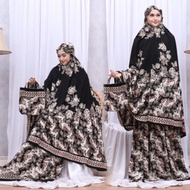 Mukena jumbo Batik Sogan Al Faris Rayon Asli Pekalongan Harga Grosir