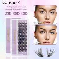 ANJOSIRMA 40D 50D 60D Hot Melt Hair Grafting False Eyelashes D Curl Cluster Lash Natural Soft DIY Ex