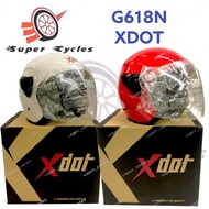 XDot Helmet Open Face G618N (SIRIM APPROVED) Helmet XDOT Ready Stock