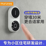 Muri Wireless Doorbell for Home, Plug-in, Loud Volume, Long Range, Electronic Remote Control, Smart 