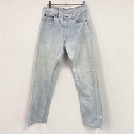 90 年代 Levi's 501 牛仔褲，紐帶門襟，靛藍色，30 碼，古著。