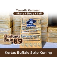 Kertas Papir Buffallo Strip Kuning (1 Slop & 1 Ball) / Paper Bufallo / Buffalo