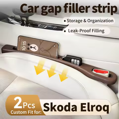 Custom fit for Skoda Elroq Car Seat Gap Filler Side Crevice Storage Strip Prevent Phone Falling Leak