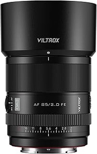 VILTROX AF 85mm F2.0 EVO FE Full-Frame Portrait Lens for Sony E-Mount with Large Aperture, Auto Focu