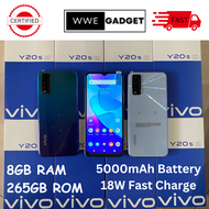 WWE Gadget Vivo Y20s 8GB RAM 256GB ROM 6.51 Inches 13MP LTE New With 1 Year Warranty Original Smart Phone