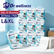 Dr.wellness Pad Penyerap Dewasa Underpad 10Pek Super Serap Anti Bocor Untuk Klinik & Penjagaan Rumah