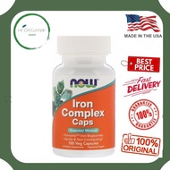 Now Foods Iron Complex Caps 100 Veg Capsules