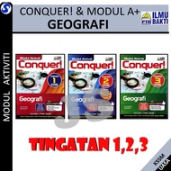 BUKU AKTIVITI 2023 : CONQUER GEOGRAFI UASA KSSM - MODUL AKTIVITI  UASA TINGKATAN 1.2.3 -PENERBIT ILM