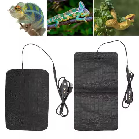 USB Reptile AntiScratch Heating Pad Waterproof Heat Mat for Reptiles Tortoise Lizard Heat Mat for Re