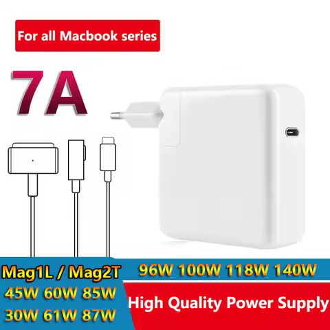 Power Adapter For Macbook Air Pro 45W 60W 85W Magsaf*3 2 1 Magnetic Charger A1398 Compatible with Ma