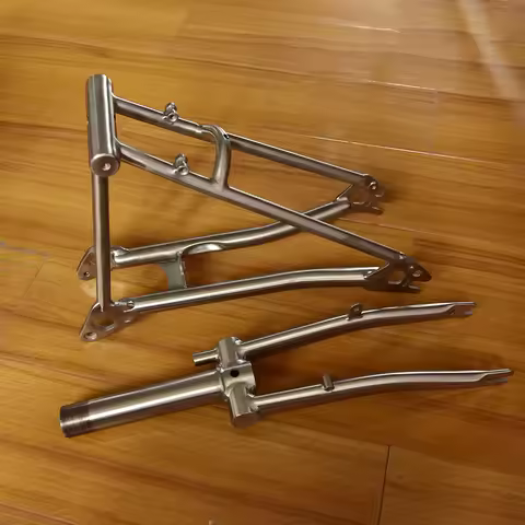 Titanium Bicycle Rear Triangle for P Line for Brompton Bike Front Fork Frame Lightweight 16" Origina