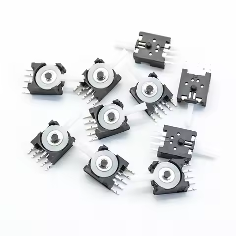 10pcs black detection rocker limit swing movement rocker switch 5 feet reset left and right mini mic