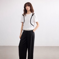 DME | เสื้อยืดคอตตอนสีบล็อก ดีไซน์สลิม แบบเจาะรู