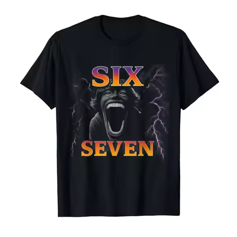 67 Six Seven Bootleg 6 7 Meme Design Funny 6 7 T-shirt For Men Women 100% Cotton T Shirts Short Slee