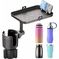 Car Tray Cup Holder Multifunctional Dinner Plate Water Cup Holder Shelf Car Snack Tray Tray Holder W
