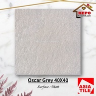 Terbaru Asia Oscar Grey 40X40 Kw1 Keramik Lantai Kasar Terlaris