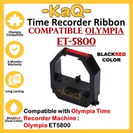 Olympia ET5800 ET-5800 ET 5800 5800 Time Recorder Punch Card Compatible Ink Ribbon Cartridge Dual Co