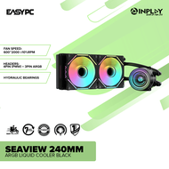 EasyPC | Inplay Seaview 240mm ARGB Liquid Cooler Black Or White Seaview CPU Liquid Cooling