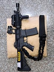 KWA M4 SR5 AEG 全金屬電槍 含維特內紅點.改電子扳機.天利馬達.M140彈簧.強化氣密.強化內構