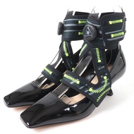 成色極佳Christian Dior 克里斯汀·迪奧 Roger Vivier Dior 62-22 Trekking Strap 漆皮高跟鞋 黑色 35.5碼 義大利製造 女款 原價：¥193,00