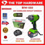*THETOPHARDWARE* BOSSMAN BIW550 20V CORDLESS IMPACT DRIVER IMPACT WRENCH 550NM