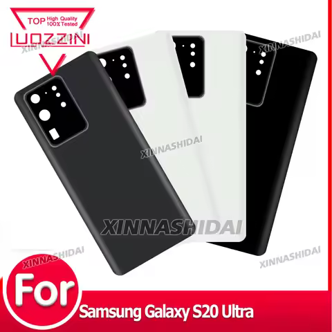 Super For Samsung Galaxy S20 Ultra Battery Back Cover Glass Panel Rear Door Glass Housing CaseFor Sa