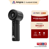 Amgras MetaIce Fan Pro2 High-Speed Handheld Spray Fan Portable Kipas LED Display 6000mAh