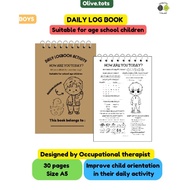 DAILY LOGBOOK ACTIVITY FOR CHILDREN / BUKU LOG AKTIVITI HARIAN KANAK-KANAK.