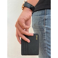 SYZ Premium Card Holder | Custom Name | 7 Slot | Wallet | Leather Card Holder | Custom Gift Card Hol