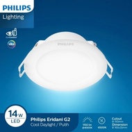 PUTIH CAHAYA Led Panel Philips Emws 14w White DL190B - Downlight Philips Eiginal White Light